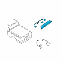 OEM 2015 Nissan Frontier Lamp Assembly-Stop, High Mounting Diagram - 26590-EA800