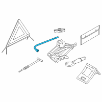 OEM 2017 Infiniti QX30 Lug Nut Wrench Diagram - 99545-HG00A