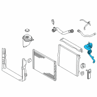 OEM 2019 BMW X6 Coolant Pump-Radiator Line Diagram - 11-53-7-848-380