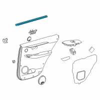 OEM 2021 Lexus NX300 WEATHERSTRIP, Rear Door Diagram - 68174-78010