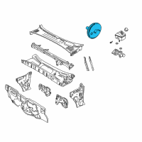 OEM Saturn LW300 Power Brake Booster Assembly Diagram - 22707256