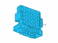 OEM 2018 Chevrolet Traverse Module Diagram - 13599318