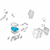 OEM 2009 Kia Borrego Pad Assembly-2ND Seat Cushion Diagram - 892502J100