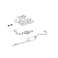 OEM 1999 Toyota Tacoma Front Pipe Gasket Diagram - 90917-06061