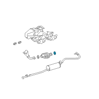 OEM 1998 Toyota Tacoma Muffler & Pipe Gasket Diagram - 90917-06041