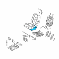 OEM 2009 Ford Explorer Seat Cushion Pad Diagram - 6L2Z-7863841-AA