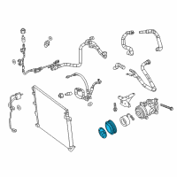 OEM Jeep Cherokee PULLY Kit-A/C Compressor Diagram - 68225275AA