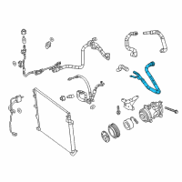 OEM Jeep Hose-Heater Return Diagram - 52014627AB