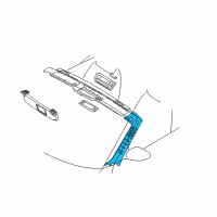 OEM 2008 BMW Z4 Covering Apron Right Diagram - 51-43-7-016-668