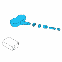 OEM 2020 Toyota 86 Tire Pressure Sensor Diagram - SU003-07506