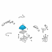 OEM 2008 Kia Rondo Cover-Air Cleaner Diagram - 281111D100