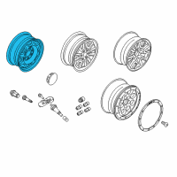 OEM 2010 Ford F-150 Wheel, Spare Diagram - BL3Z-1007-F