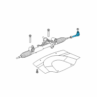 OEM Dodge Charger Tie Rod-Outer Diagram - 52013468AD