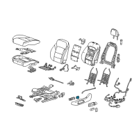 OEM 2017 Chevrolet Malibu Lumbar Switch Diagram - 23479402