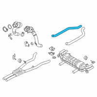 OEM 2021 BMW M850i xDrive Right Front Pipe Diagram - 18-30-8-692-990