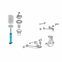 OEM 2007 Cadillac Escalade Front Shock Absorber Assembly Diagram - 20765171