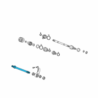 OEM 2002 Hyundai XG350 Shaft Assembly Diagram - 49570-39800