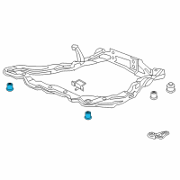 OEM 2007 Kia Amanti BUSHING-CROSSMEMBER Diagram - 624853F600