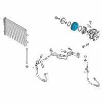 OEM 2015 Hyundai Elantra GT PULLEY Assembly-Air Conditioning Compressor Diagram - 97643-3X100