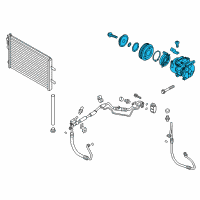 OEM 2014 Hyundai Elantra Compressor Assembly Diagram - 97701-F2800