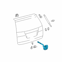 OEM 2006 Toyota Sienna Lock Assembly Diagram - 69110-08020