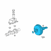 OEM 1996 BMW 328is Brake Booster Servo Unit Diagram - 34-33-1-162-963