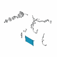 OEM Kia Sorento Condenser Assembly-Cooler Diagram - 976061U100AS