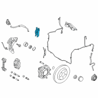 OEM 2018 Lincoln Navigator Front Pads Diagram - FL1Z-2001-E