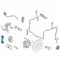 OEM Ford Expedition Caliper Support Diagram - AL3Z-2B292-A