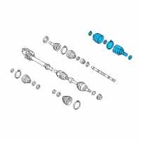 OEM 2015 Kia Cadenza Joint & Shaft Kit-Front Diagram - 495913R900