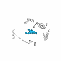 OEM 2009 Nissan Armada Link Complete-Rear Suspension Lower, Front Diagram - 551A0-ZQ00A