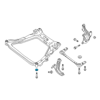 OEM Nissan STOPPER Rub-Front Suspension Mounting, Front Diagram - 54464-CY00B