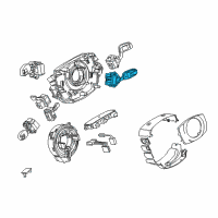 OEM BMW 745i Wiper Switch Diagram - 61-31-6-959-987