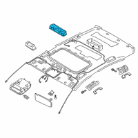 OEM 2020 Kia K900 Lamp Assembly-Room Diagram - 92850J6000