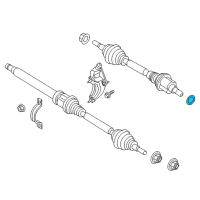 OEM Ford Fusion Boot Kit Retainer Clip Diagram - BB5Z-4B422-B