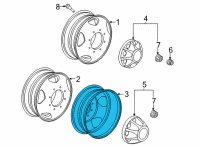 OEM Chevrolet Silverado 3500 HD Wheel Diagram - 22791555