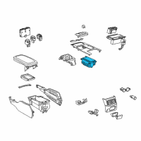 OEM 2010 Lexus GS450h Instrument Panel Cup Holder Assembly Diagram - 55620-30150-B0