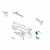 OEM 2011 Acura TSX Switch Assembly, Power Tailgate Diagram - 35801-SJK-003