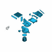 OEM Kia Stinger Blower Unit Diagram - 97100J5000