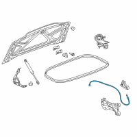 OEM 2019 Chevrolet Corvette Release Cable Diagram - 23283440