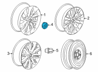 OEM 2022 Buick Envision Center Cap Diagram - 26669513