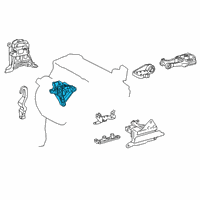 OEM Toyota Corolla Side Mount Bracket Diagram - 12315-F2070