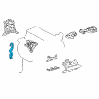 OEM 2022 Toyota Venza Hanger Diagram - 12281-25030