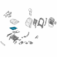 OEM 2015 Kia Sedona Heater-Front Seat Cushion Diagram - 88190A9020