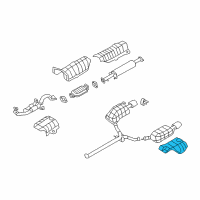 OEM 2006 Hyundai Sonata Protector-Heat Rear, LH Diagram - 28793-3K000