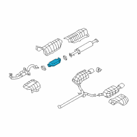 OEM 2006 Hyundai Azera Catalytic Converter Assembly Diagram - 28950-3C180