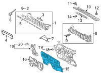 OEM 2021 Toyota RAV4 Dash Panel Diagram - 55101-0R120