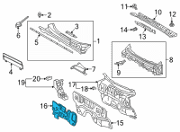 OEM Toyota RAV4 Front Insulator Diagram - 55223-0R100