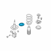 OEM 2009 Nissan Sentra Front Spring Rubber Seat Lower Diagram - 54035-ET00A