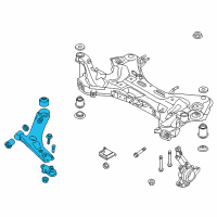OEM 2016 Kia Sportage Arm Complete-Front Lower Diagram - 545013W500